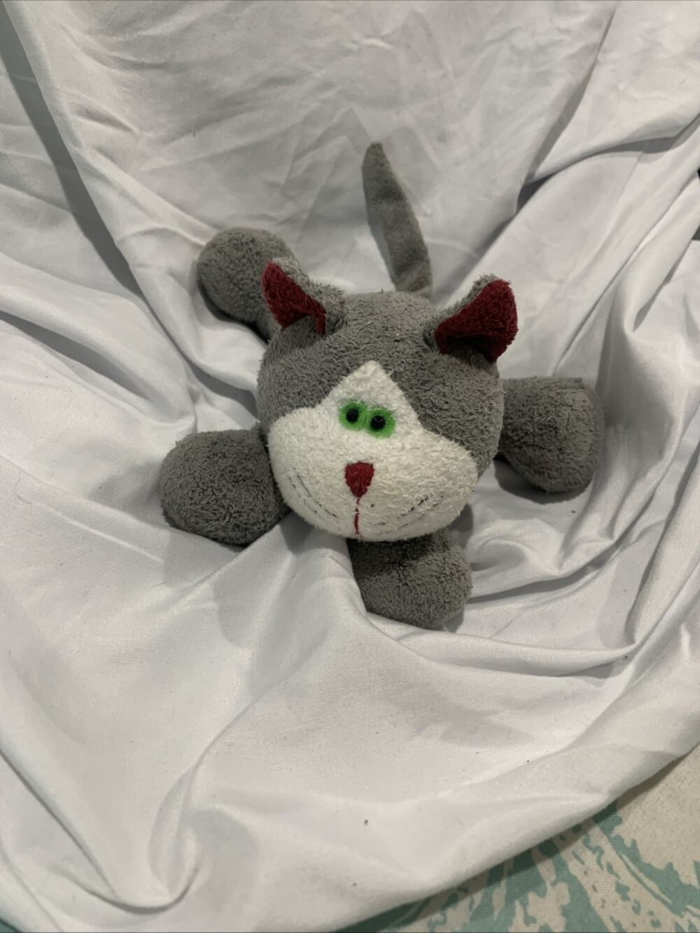 Russ Luv Pets Gray Kitten Crispy Cat Toy Vintage Russ Berrie Plush